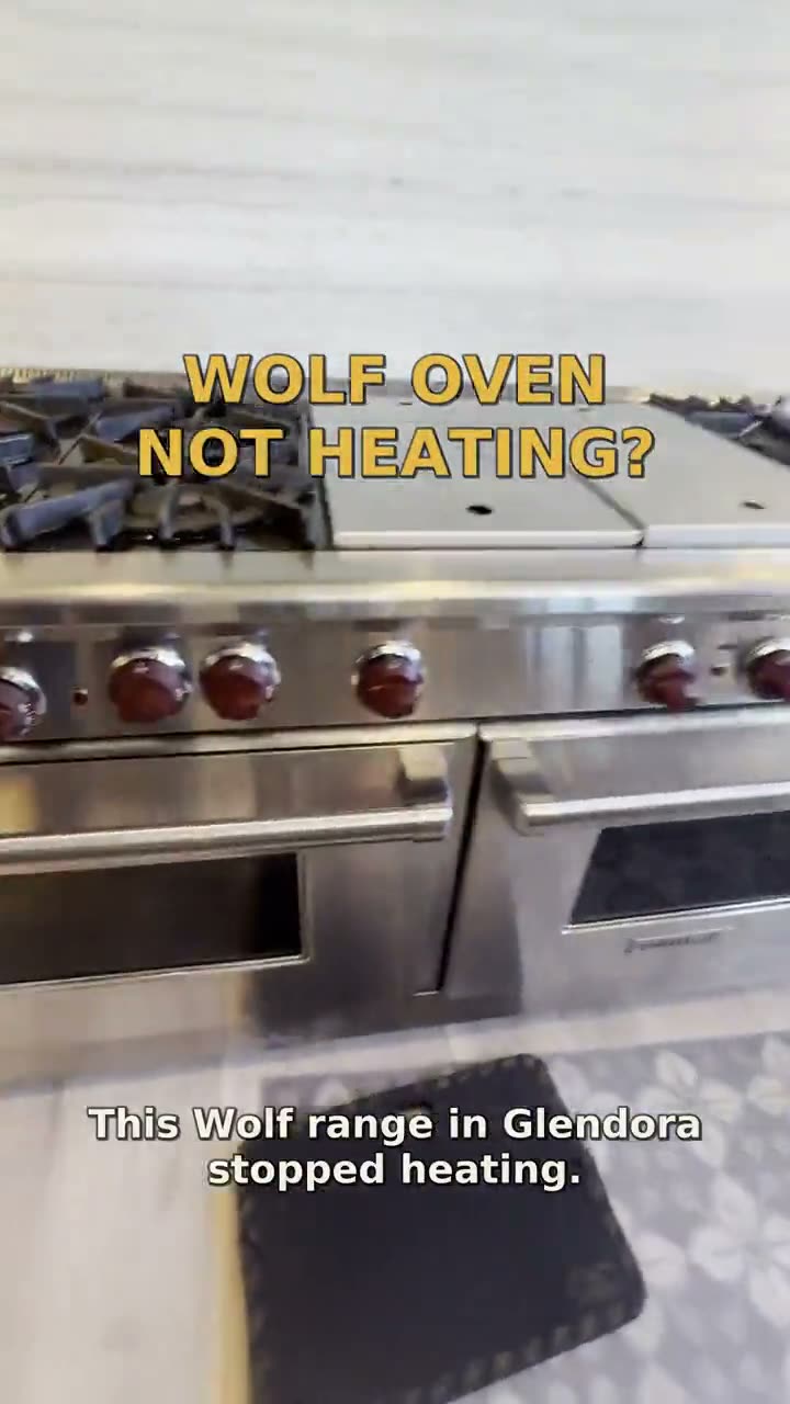 Wolf Oven Not Heating — Igniters Replaced in Glendora