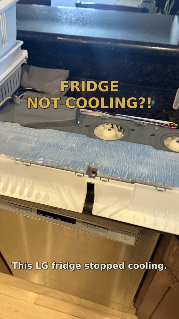 Refrigerator Not Cooling — Evaporator Fan Replacement in Glendora